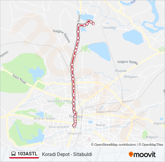 103ASTL bus Line Map