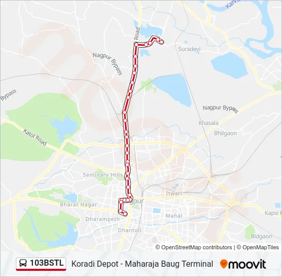 103BSTL Bus Line Map