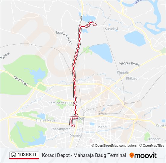 103BSTL bus Line Map