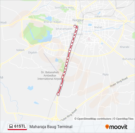 61STL bus Line Map