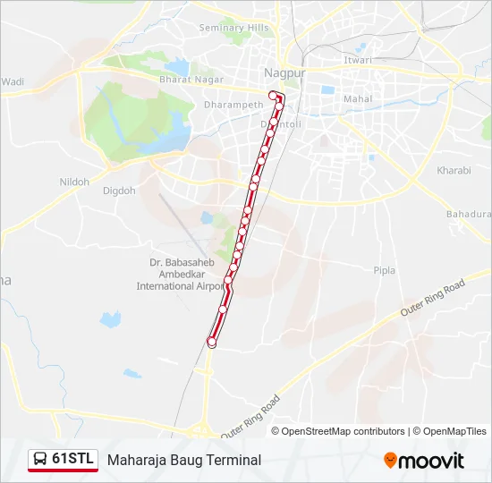 61STL Bus Line Map