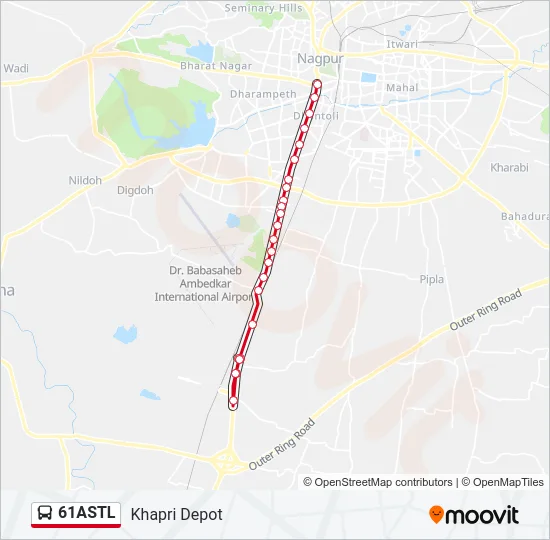 61ASTL Bus Line Map