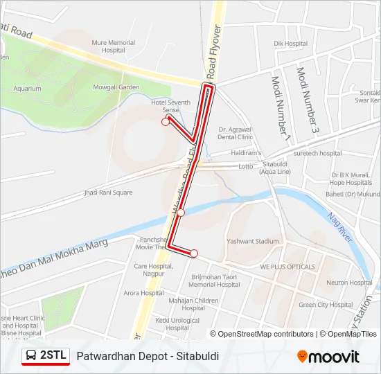 2STL Bus Line Map
