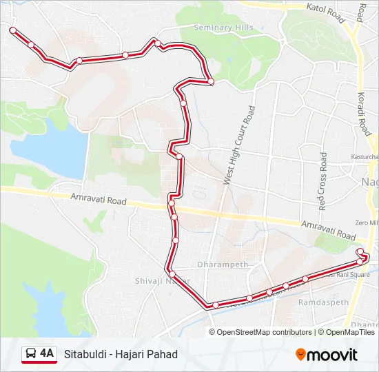 4A Bus Line Map