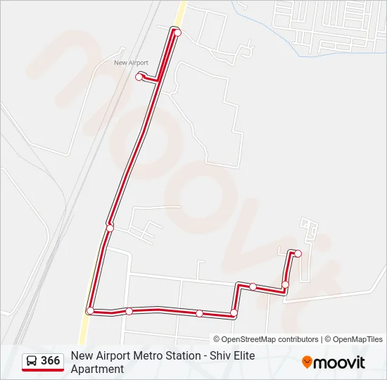 366 Bus Line Map