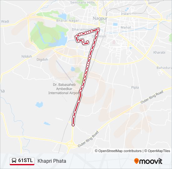 61STL bus Line Map