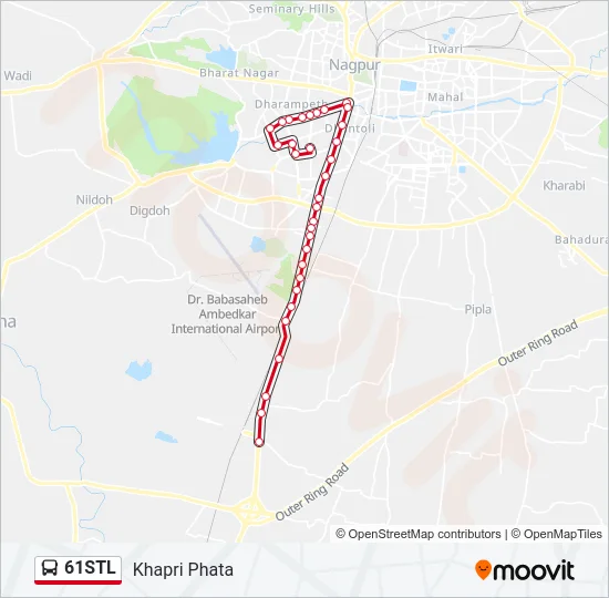 61STL Bus Line Map
