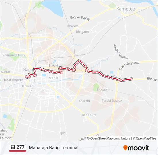 277 Bus Line Map