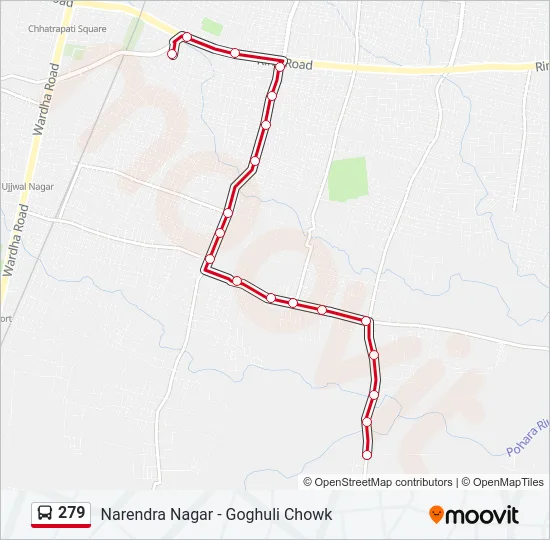 279 Bus Line Map