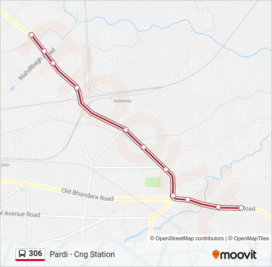 306 Bus Line Map
