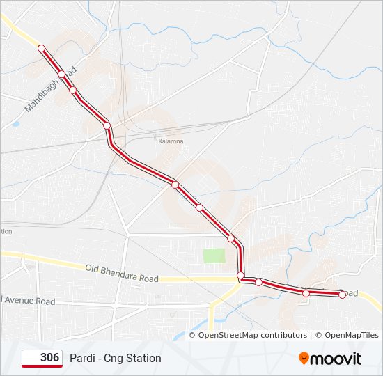 306 bus Line Map