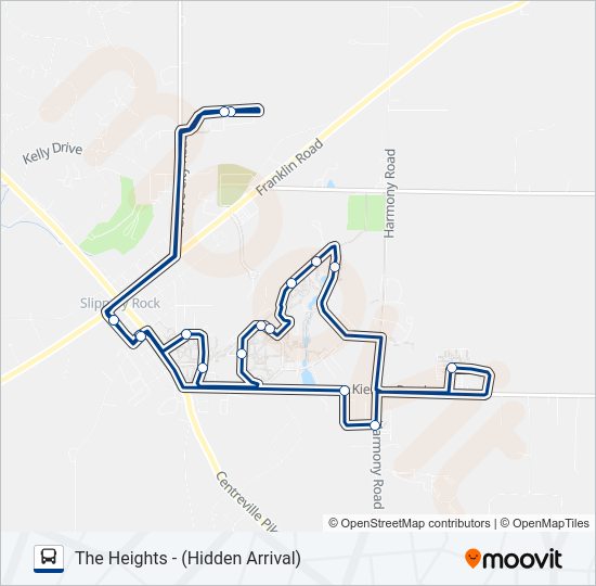 LATE NIGHT SHUTTLE Bus Line Map