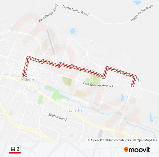 2 Bus Line Map