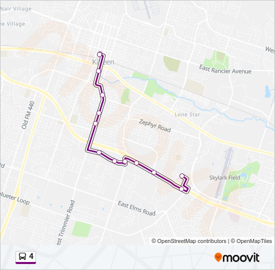 4 bus Line Map