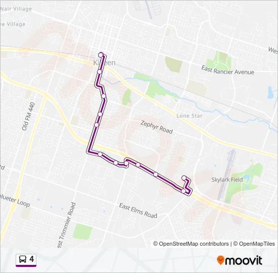4 Bus Line Map