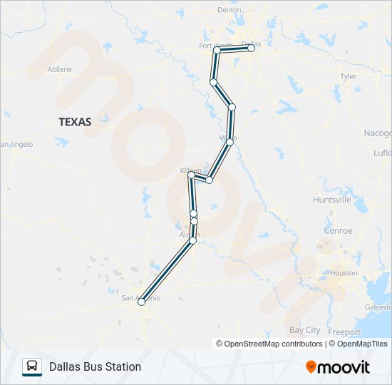 GREYHOUND US1159S Bus Line Map