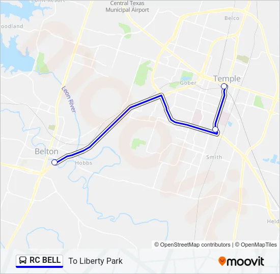 RC BELL Bus Line Map
