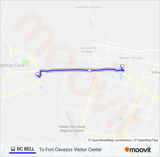 RC BELL Bus Line Map