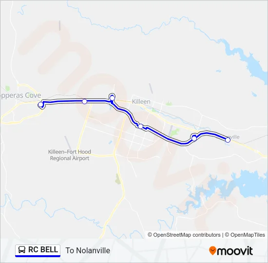 RC BELL Bus Line Map