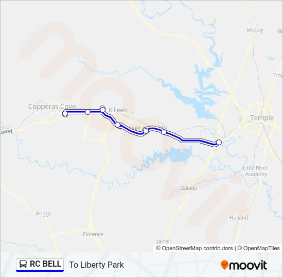 RC BELL Bus Line Map