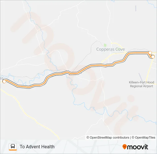 RC LAMPASAS Bus Line Map