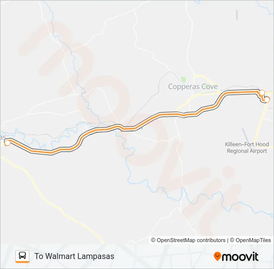 RC LAMPASAS Bus Line Map