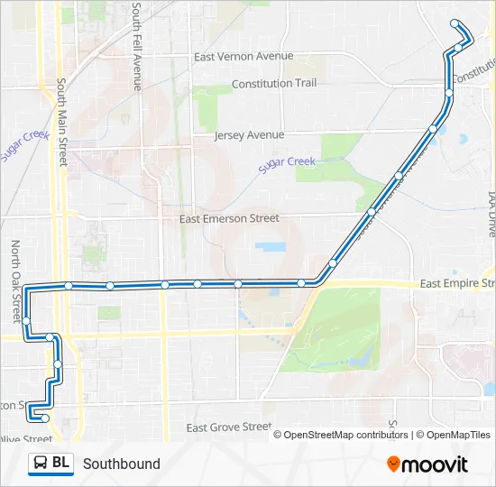BL Bus Line Map