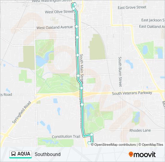 AQUA Bus Line Map