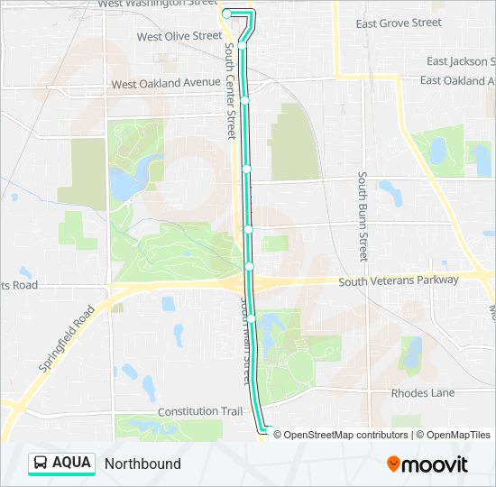AQUA Bus Line Map