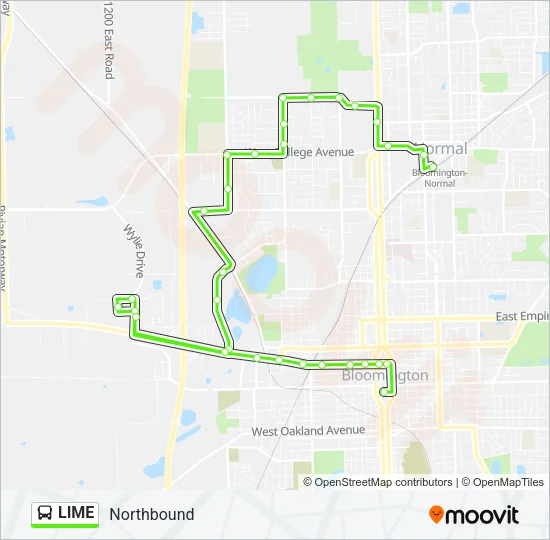 LIME Bus Line Map