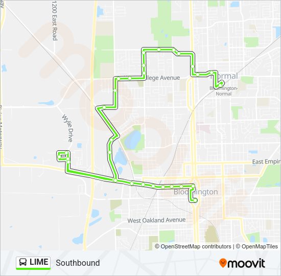 LIME Bus Line Map