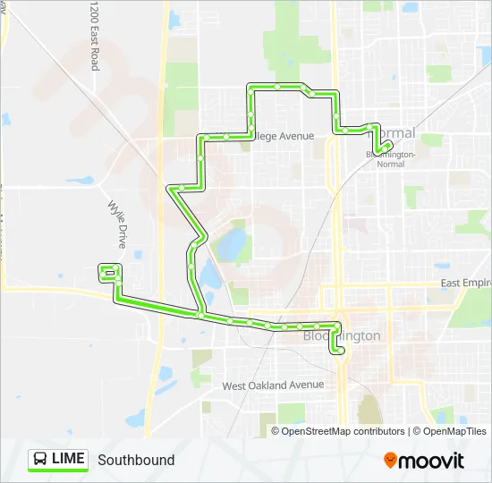 LIME Bus Line Map