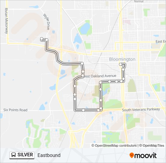 SILVER Bus Line Map