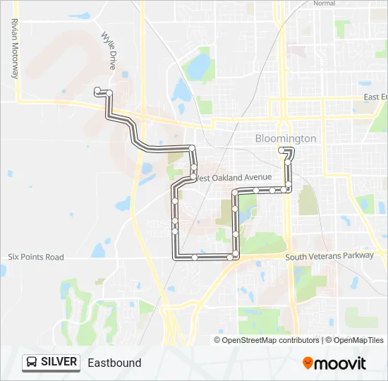 SILVER Bus Line Map