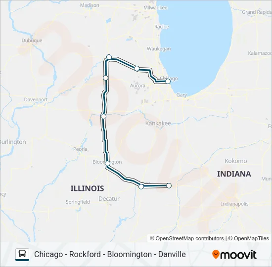 GREYHOUND US0145S Bus Line Map