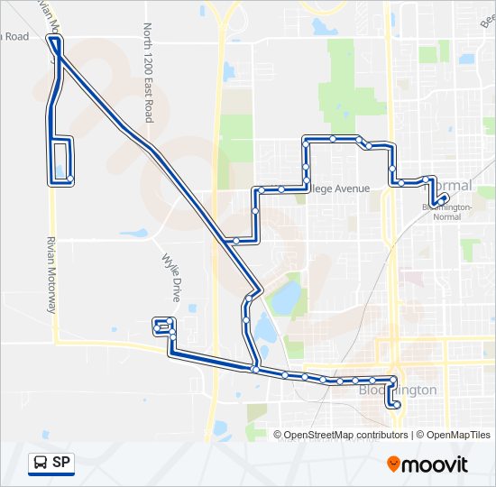 SP Bus Line Map