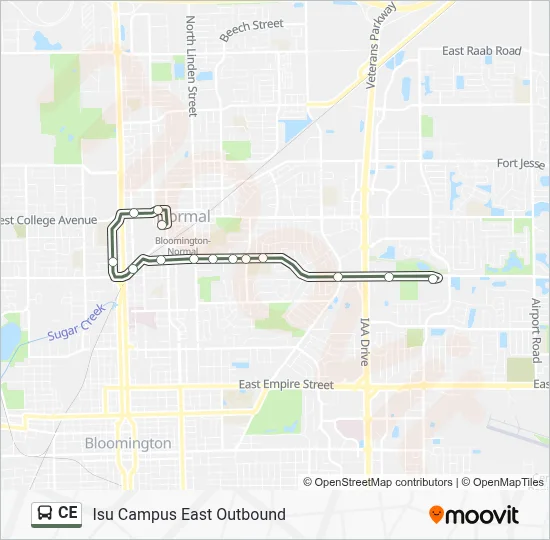 CE Bus Line Map