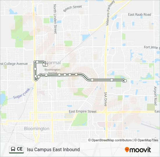 CE Bus Line Map