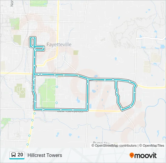 20 Bus Line Map