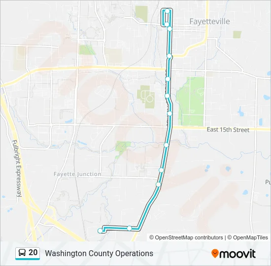 20 Bus Line Map
