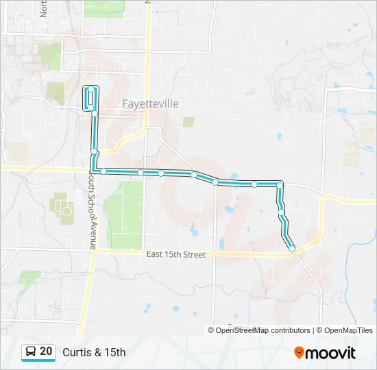 20 Bus Line Map