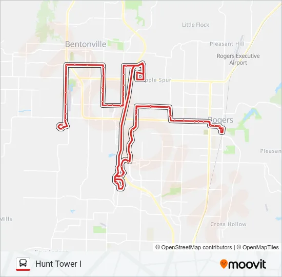 ROUTE BRX Bus Line Map