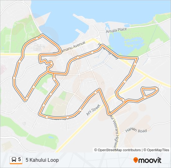 5 bus Line Map