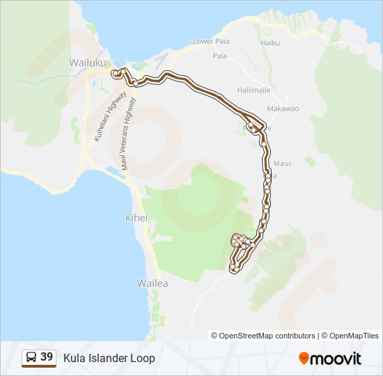 39 Bus Line Map