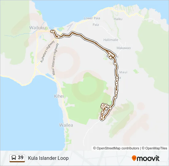 39 Bus Line Map