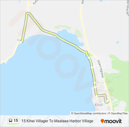 15 Bus Line Map