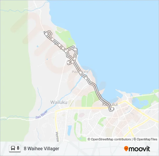 8 Bus Line Map