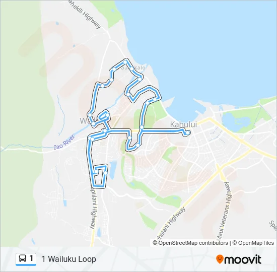 1 Bus Line Map