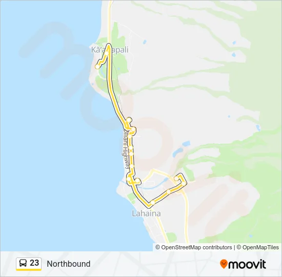 23 Bus Line Map