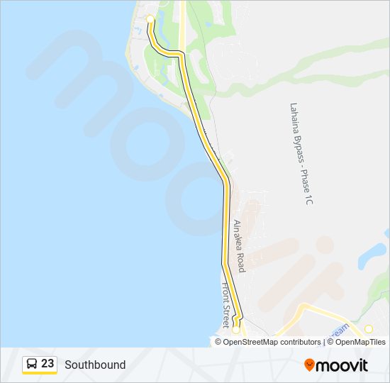 23 bus Line Map